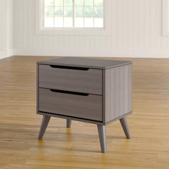 Stalter 24'' Tall 2 - Drawer Solid Wood Nightstand Perfect for Bedside