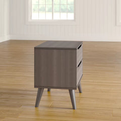 Stalter 24'' Tall 2 - Drawer Solid Wood Nightstand Perfect for Bedside