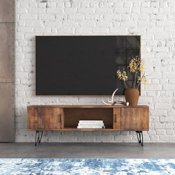 TV Stand for TVs up to 65" Adds A Mid-Century Modern Touch to your Living Room or Den