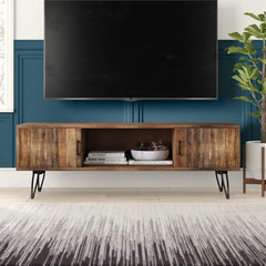 TV Stand for TVs up to 65" Adds A Mid-Century Modern Touch to your Living Room or Den
