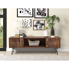TV Stand for TVs up to 65" Adds A Mid-Century Modern Touch to your Living Room or Den