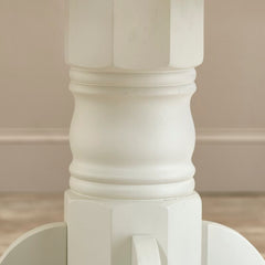 Creamy White Standridge 42'' Solid Wood Pedestal Dining Table