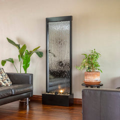 Silver Statesboro Metal Mirror Fountain with Light Bring the Beauty of Nature Into your Home