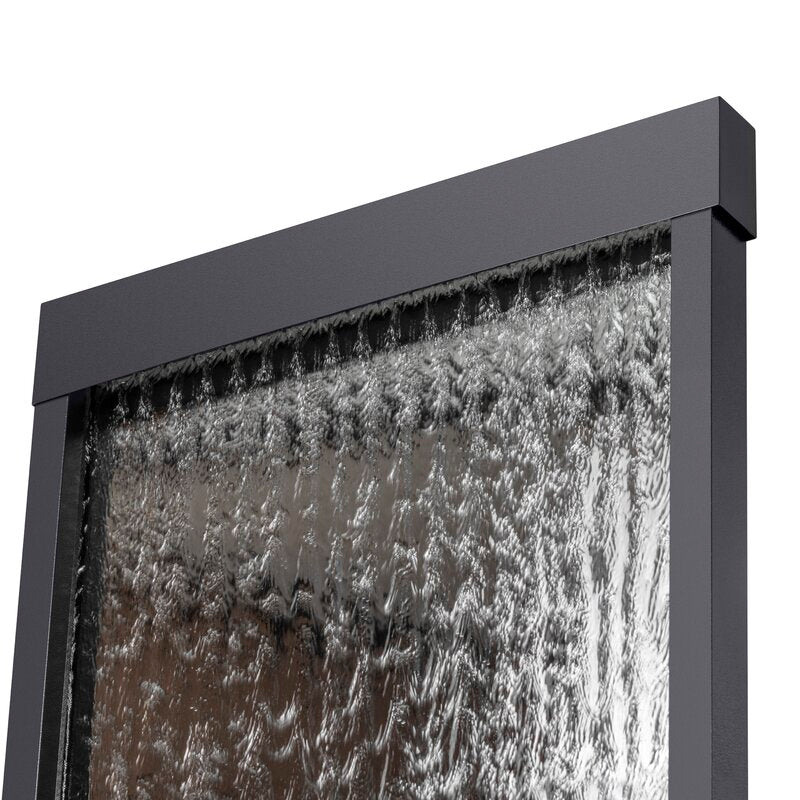 Silver Statesboro Metal Mirror Fountain with Light Bring the Beauty of Nature Into your Home