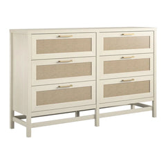 Stehouse 6 Drawer 59.4'' W Double Dresser Made of Laminated MDF and Particleboard Pairs