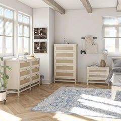 Stehouse 6 Drawer 59.4'' W Double Dresser Made of Laminated MDF and Particleboard Pairs