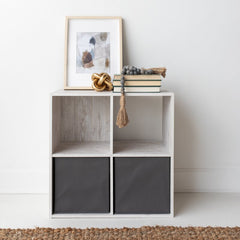 Whitewash Stijn Cube Bookcase Bringing Big Style to Small Living Areas