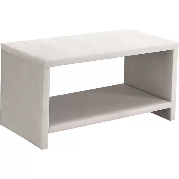 Cream Stoffel 16.5'' Tall Nightstand Contemporary Design