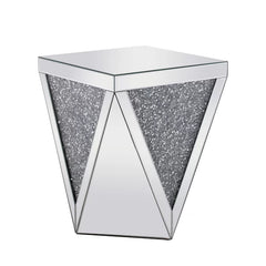 Stonecipher 23'' Tall Polygon-Shaped End Table Perfect for Bedside