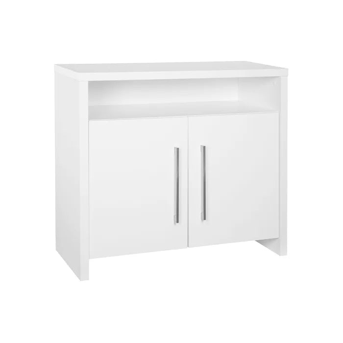 White Storage Furniture 30.25'' Tall 2 Door Accent Cabinet Indoor Design
