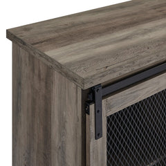 Gray Wash 32'' Wide Server Accent Storage To your Entryway, Buffet in your Kitchen, Bar Storage in your Dining, TV Stand in your Living Room