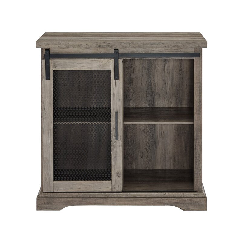 Gray Wash 32'' Wide Server Accent Storage To your Entryway, Buffet in your Kitchen, Bar Storage in your Dining, TV Stand in your Living Room