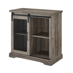 Gray Wash 32'' Wide Server Accent Storage To your Entryway, Buffet in your Kitchen, Bar Storage in your Dining, TV Stand in your Living Room