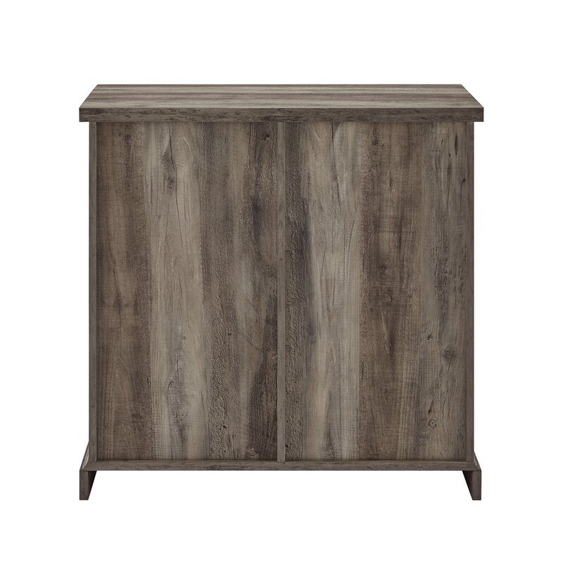 Gray Wash 32'' Wide Server Accent Storage To your Entryway, Buffet in your Kitchen, Bar Storage in your Dining, TV Stand in your Living Room