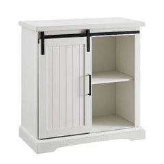 Solid White Stotfold 32'' Wide Server Powder Coated Steel