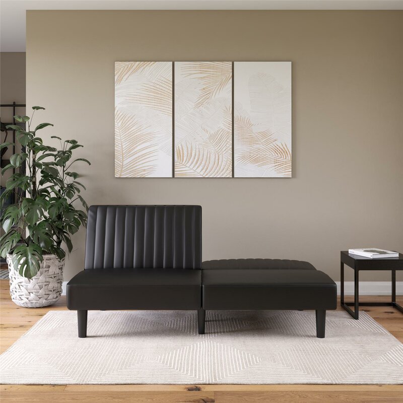 Strasburg Twin 69'' Wide Indoor Tight Back Convertible Sofa