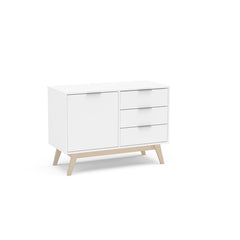 3 Drawer Server 3 Drawers and 1 Center Shelf Behind the Cabinet Door for Plenty of Storage Space, it is A Perfect Fit from Any Room