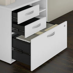 White Studio C 30'' Wide 3 -Drawer Lateral Filing Cabinet
