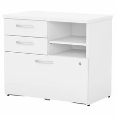 White Studio C 30'' Wide 3 -Drawer Lateral Filing Cabinet