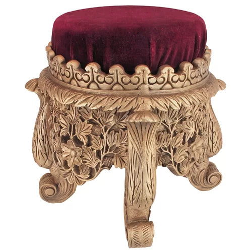 13'' Tall Resin Accent Stool Magnificent Royal Accent Stool Perfect for Propping your Feet