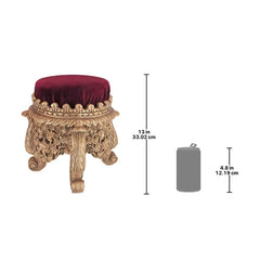 13'' Tall Resin Accent Stool Magnificent Royal Accent Stool Perfect for Propping your Feet