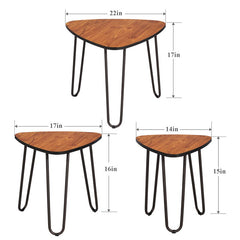 Nesting Coffee Tables, Set Of 3 End Side Tables Modern Furniture Decor Table Sets, Sturdy And Easy Assembly, Accent Furniture In Home Office