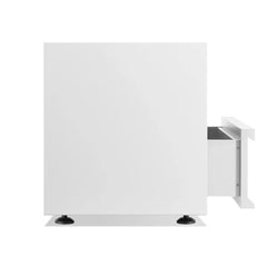 Superchoice 18'' Tall 2 - Drawer Solid Wood Nightstand in White