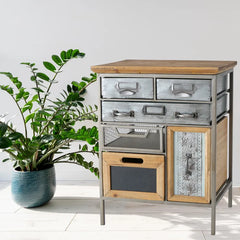 Suranne 21.75'' Tall 1 - Door Accent Cabinet 6 Drawers and Bins in Various Sizes