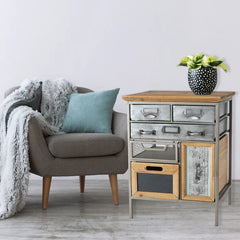 Suranne 21.75'' Tall 1 - Door Accent Cabinet 6 Drawers and Bins in Various Sizes