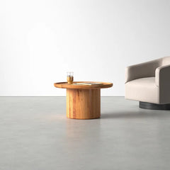 Natural Sydnee Solid Manufactured Wood Coffee Table Perfect for Living Room