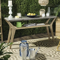 TBD 55.12'' Console Table Solid Wood Perfect Both Indoors and Outdoors