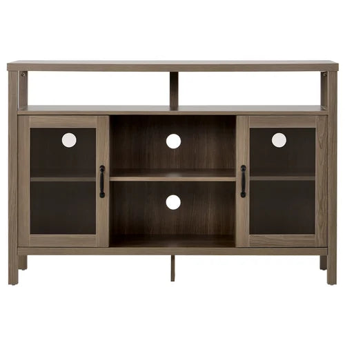 TV Stand for TVs up to 58" Beautiful Acrylic Glass Cabinet Doors