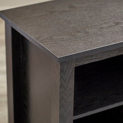 Black TV Stand for TVs up to 65" Ready to Assembly Open Storage