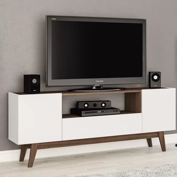 TV Stand for TVs up to 65" Contemporary Design with Adjustable Shelves