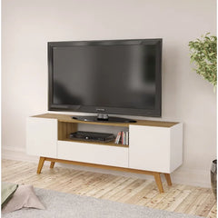 TV Stand for TVs up to 65" Contemporary Design with Adjustable Shelves