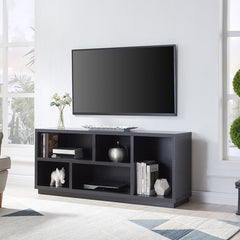 TV Stand for TVs up to 65" Black Warm Neutral Palette