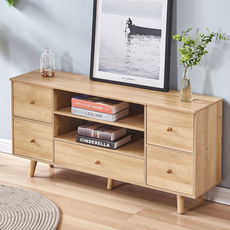 TV Stand for TVs up to 50" Uses a Delicate Design Easy to Pull Comfortable