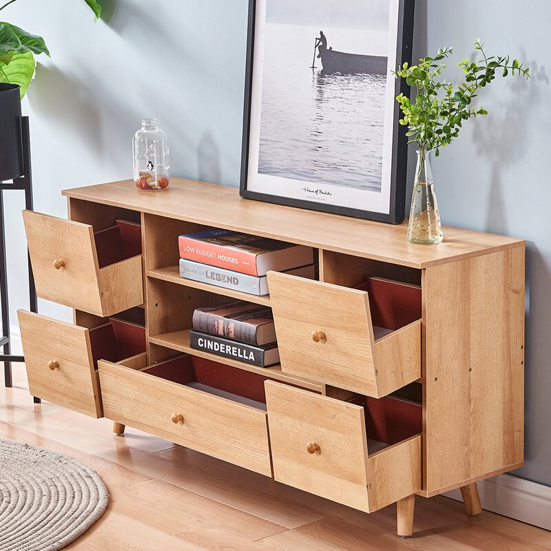 TV Stand for TVs up to 50" Uses a Delicate Design Easy to Pull Comfortable