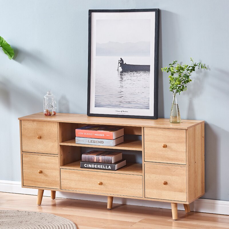 TV Stand for TVs up to 50" Uses a Delicate Design Easy to Pull Comfortable