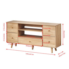 TV Stand for TVs up to 50" Uses a Delicate Design Easy to Pull Comfortable