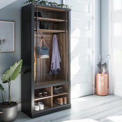 Tamera 32'' Wide Hall Tree with Bench and Shoe Storage Design