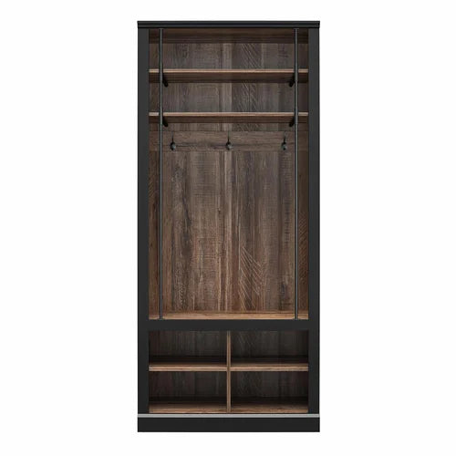 Tamera 32'' Wide Hall Tree with Bench and Shoe Storage Design