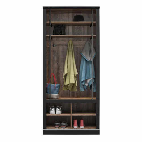 Tamera 32'' Wide Hall Tree with Bench and Shoe Storage Design