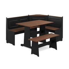Solid Wood Tamins 6 - Person Counter Height Breakfast Nook Dining Set Classic Style