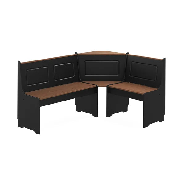 Solid Wood Tamins 6 - Person Counter Height Breakfast Nook Dining Set Classic Style