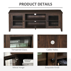 Tansel Solid Wood TV Stand for TVs up to 60" Aesthetic Indoor Design