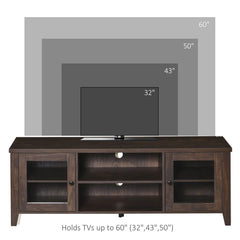 Tansel Solid Wood TV Stand for TVs up to 60" Aesthetic Indoor Design