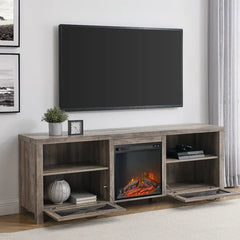 Tansey TV Stand for TVs up to 85" with Fireplace Included with Cable Management Farmhouse Charm