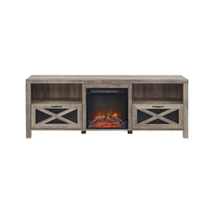 Tansey TV Stand for TVs up to 85" with Fireplace Included with Cable Management Farmhouse Charm