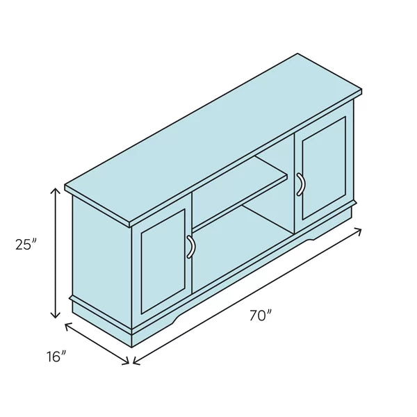 Tansey TV Stand for TVs up to 85" with Fireplace Included with Cable Management Farmhouse Charm